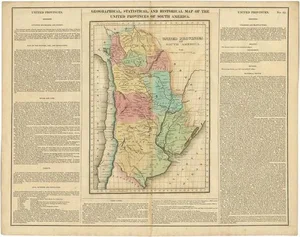 Antique Map of South America by Finlayson, 1822