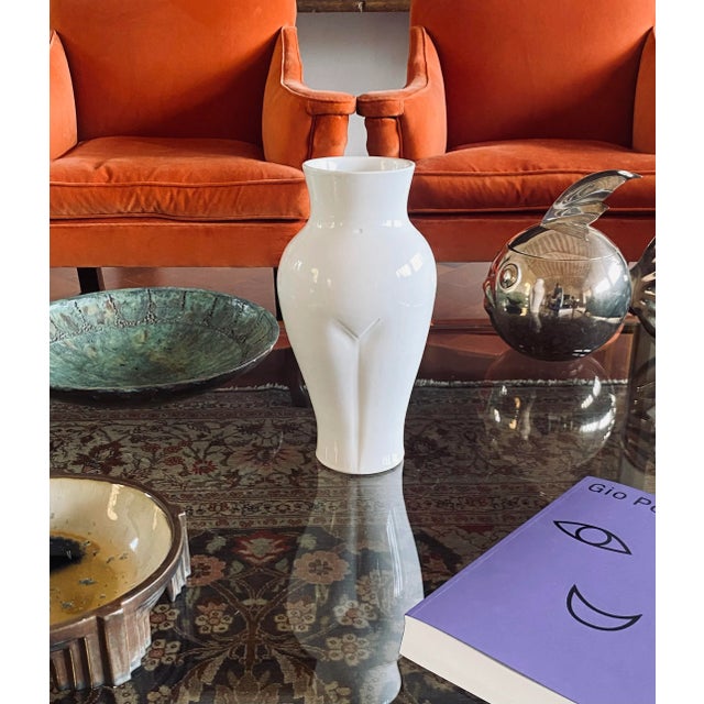 1980s Postmodern Ceramic 'Femme' Vase, Baba, Vallauris France Ca. 1980s For Sale - Image 5 of 12