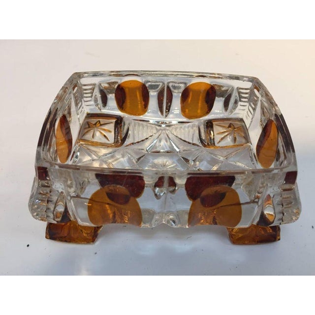 Vintage 1930s Art Deco Karl Palda Crystal Vanity Set of Three Pieces For Sale - Image 10 of 12