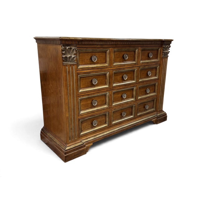 Century Furniture Destinations Collection dresser or chest of drawers. Features neoclassical styling with columnar and...