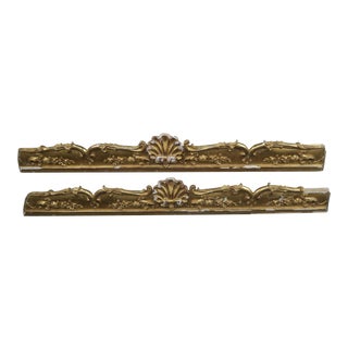 19th C. French Gilt Wood Carvings For Sale