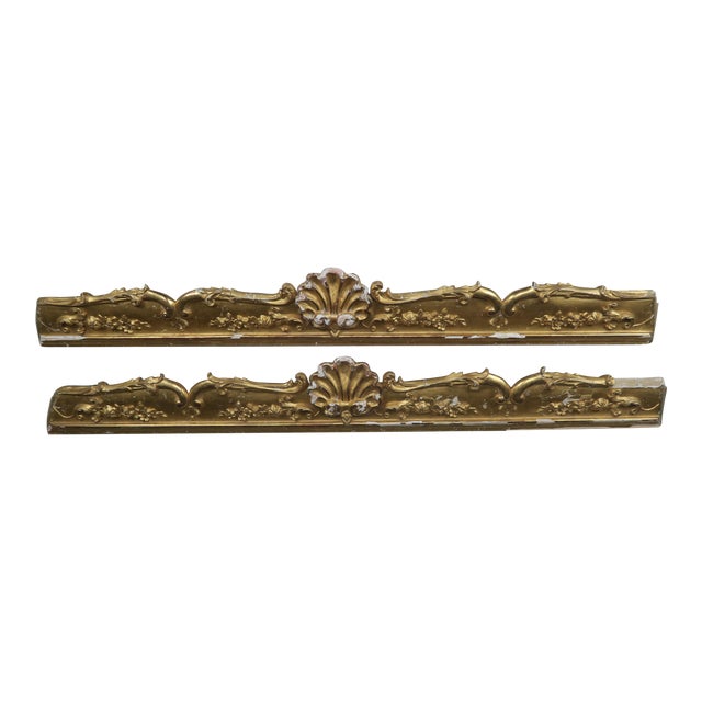 19th C. French Gilt Wood Carvings For Sale