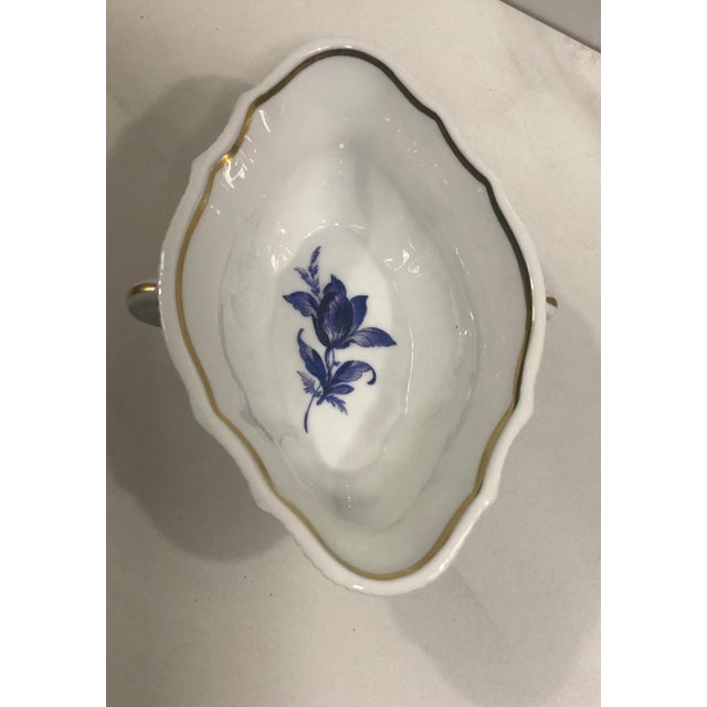 Ceramic 1940s Italian Richard Ginori Blue and White Savona Sauce Boat For Sale - Image 7 of 10