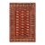Tribal Bokhara Rust/Beige Hand Knotted Wool Rug For Sale