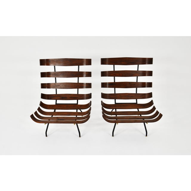 Costela Lounge Chairs attributed to Martin Eisler and Carlo Hauner for Forma, 1950s, Set of 2 For Sale - Image 10 of 13
