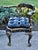 Vtg. Corner Chair Black Lacquer Gilt Chippendale Roundabout For Sale - Image 12 of 16