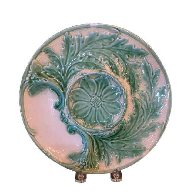 Antique French Artichoke Plate For Sale In Dallas - Image 6 of 6