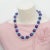 Modern Late 20th Century Large Amethyst and Turquoise Bead Necklace With 18k White Gold Clasp For Sale - Image 3 of 14