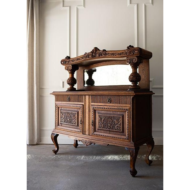 Antique Victorian Sideboard Buffet For Sale - Image 15 of 18