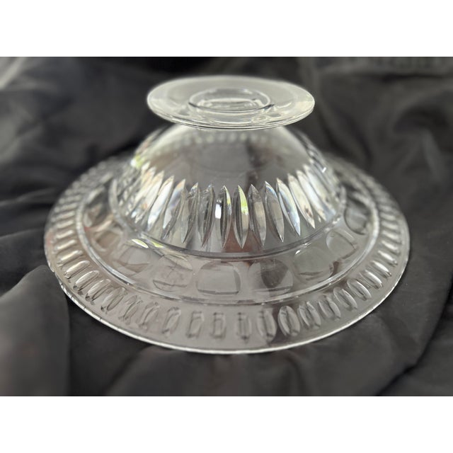Glass Vintage Hawkes Clear Crystal Footed Centerpiece For Sale - Image 7 of 7