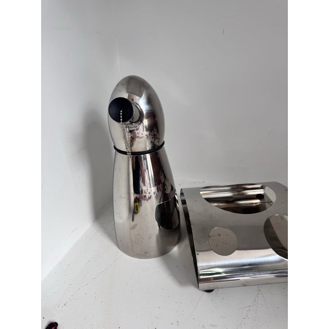1980s Michael Graves Signed Modern Penguin Cocktail Shaker and Base For Sale In Charleston - Image 6 of 11