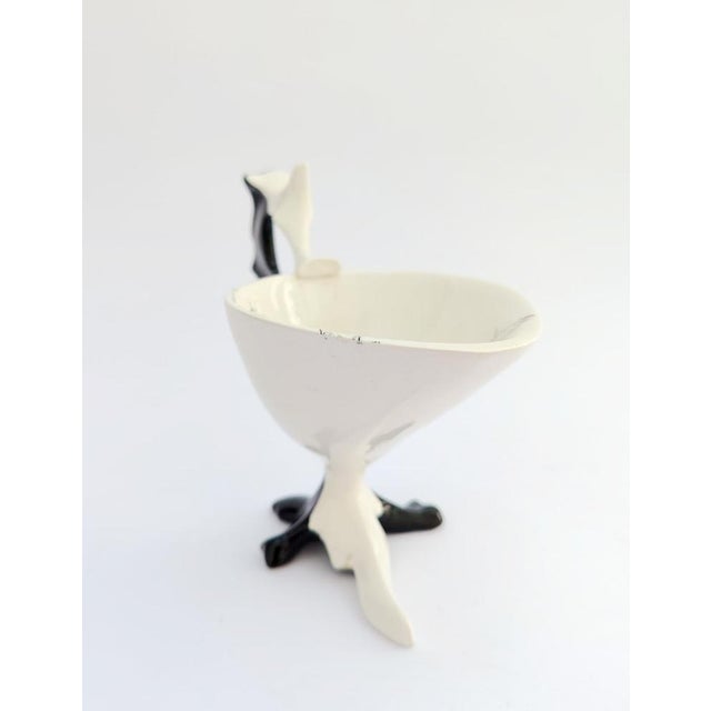 1950s Vintage Model C73 Ceramic Teacup and Saucer by Antonia Campi for Laveno, 1950s, Set of 2 For Sale - Image 5 of 15