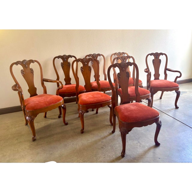 Mid 20th Century Queen Anne Style Dining Chairs For Sale - Image 10 of 11