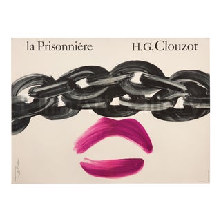 Vintage "La Prisonniere" 1968 French Film Poster For Sale