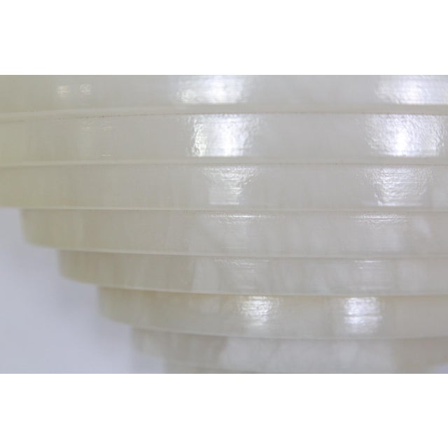 1940s Art Deco Stepped Alabaster Sconces - 3 Pairs For Sale In San Francisco - Image 6 of 11