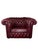Maroon English Chesterfield Armchair in Burgundy Leather, 1980s For Sale - Image 8 of 8