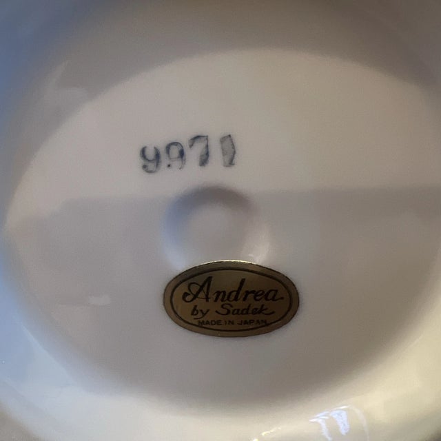 Vintage Andrea by Sadek Porcelain Ginger Jar With Lid For Sale - Image 4 of 4