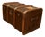 Vintage Steamer Trunk Luggage Case in Leather, 1920s For Sale