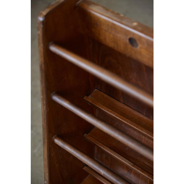 1950s Danish, Mid Century Wall-Mounted Teak Plate Rack For Sale - Image 10 of 13