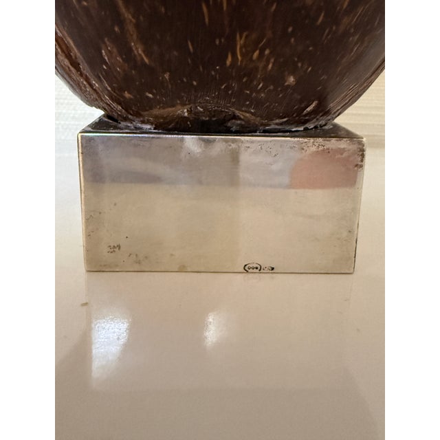 Antique English Silver Coconut Box For Sale - Image 11 of 12