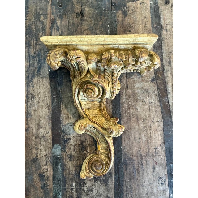 Rococo Vintage Cast Resin Bracket For Sale - Image 3 of 12