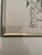 Contemporary Vintage Framed Signed Print Dachshund/Basset Hound Puppy Drawing Leslie Cope For Sale - Image 3 of 5