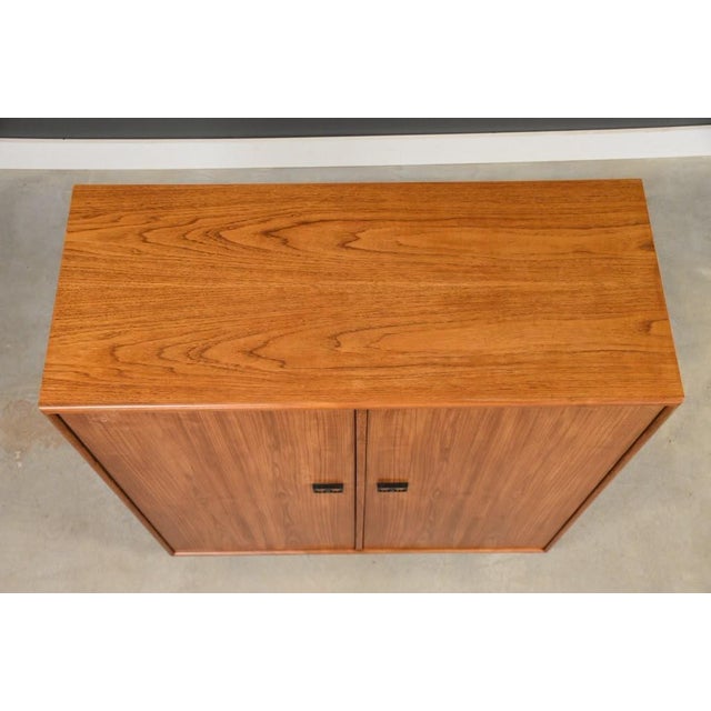 1970s 1970s Modern Teak Armoire Dresser For Sale - Image 5 of 10