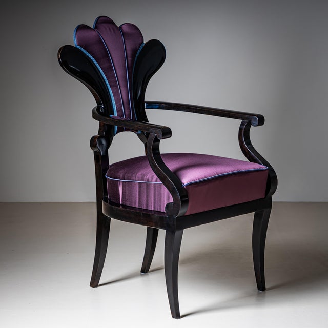Wood 19th Century Biedermeier Armchair, Austria For Sale - Image 7 of 18