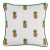Traditional Schumacher Pineapple Embroidery 14" Pillow in Apricot/Ivory For Sale - Image 3 of 3