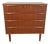 Mid-Century Modern Scandinavian Four-Drawer Chest in Teak, 1960s For Sale
