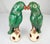 Early 20th Century Chinese Export Green Sanscai Glazed Parrots- a Pair For Sale - Image 9 of 12