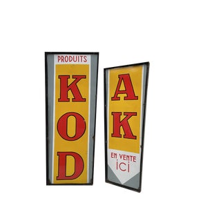 Vintage Kodak Enameled Plate For Sale