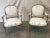 French Antique Painted Armchairs - a Pair For Sale - Image 11 of 13