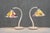 Wood White Table Lamps with Josef Frank Shades from Markslöjd, Sweden, 1970s, Set of 2 For Sale - Image 7 of 13