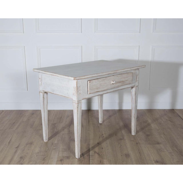 Swedish Gustavian Style Painted Table, circa 1850 For Sale - Image 4 of 9