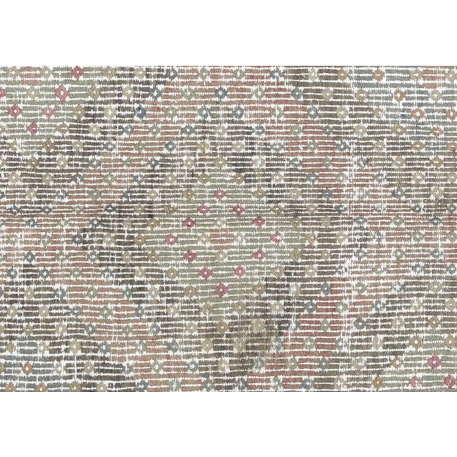 1950s Turkish Kilim. Hand woven with wool on wool foundation in the Oushak region of Turkey. Kilims & Flat Weaves are rugs...