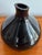 Shiny Black Contemporary Asymmetrical Vase For Sale - Image 4 of 6