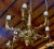 1990s 1990s Baroque Style Giltwood Chandelier For Sale - Image 5 of 5