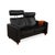 Arion 2-Seater Sofa in Black Leather from Stressless For Sale - Image 6 of 15