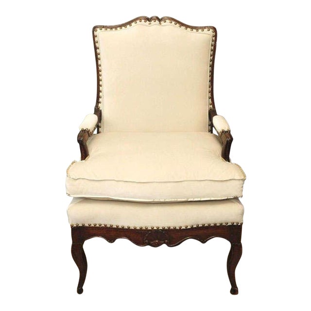 18th Century Regence Walnut Armchair For Sale