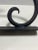 Metal Vintage Black Wrought Iron Scroll Bookends, Large Pair For Sale - Image 7 of 7