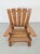 Brutalist Wood Armchair with Brown Leather Upholstery, Germany, 1960s For Sale - Image 12 of 15