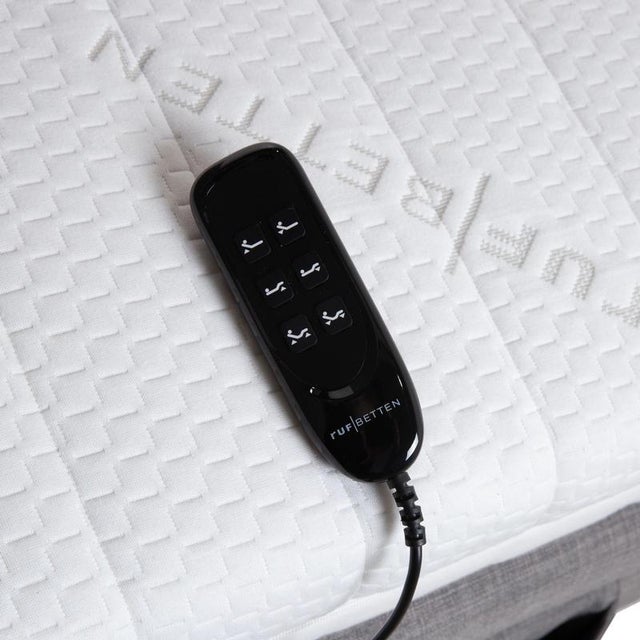 Ruf Box Spring Bed in Grey Fabric For Sale - Image 9 of 17