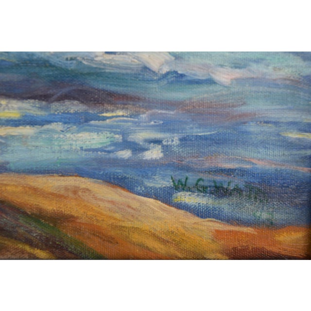 Realism Summer Seas, Mid-Century Asilomar California Seascape 1943 by William Clothier Watts For Sale - Image 3 of 3