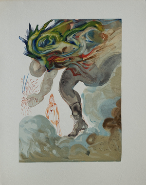Salvador Dali, Les Géants, Etching