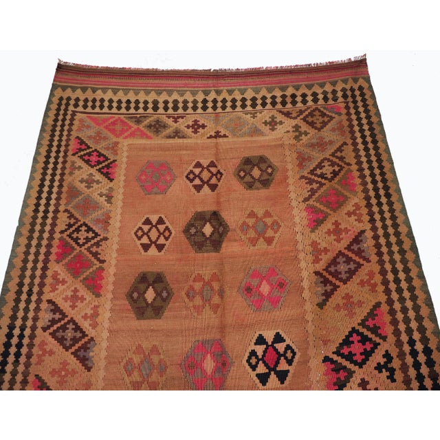 Vintage Afghan Nomadic Kilim Rug For Sale - Image 10 of 18
