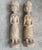 Pair, Vintage Antique Hand-Carved Wood Female Figures Temple Statue Sculpture 15" For Sale - Image 15 of 15