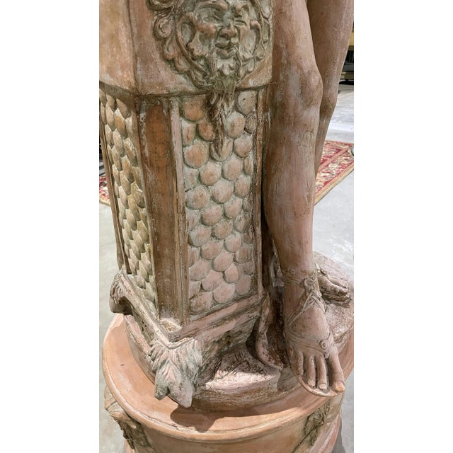 Terra Cotta Early 20th Century Ezio Ceccarelli Italian Bronze Figural Sculpture For Sale - Image 8 of 11