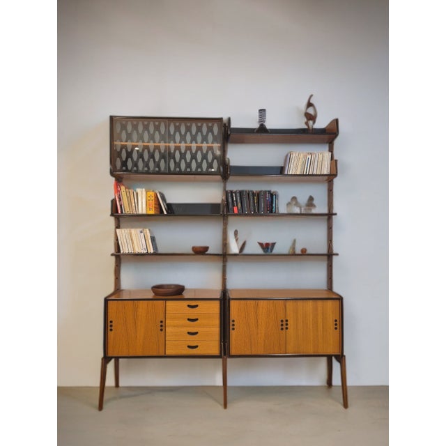 Mid-Century Scandinavian Ergo De Luxe Freestanding Shelving Unit in Teak from Blindheim, 1960s, in Very Good conditions....
