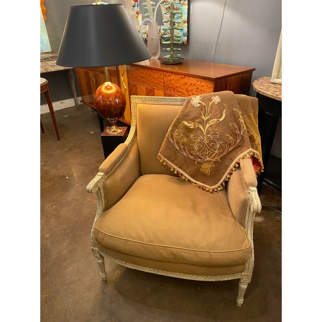 Louis XVI Style Bergère For Sale - Image 9 of 9